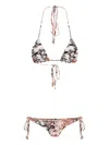Amir Slama Floral-print Bikini In White