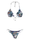 Amir Slama Floral-print Bikini In White