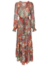 Amir Slama X Cesca Civita Floral-print Silk Dress In 99
