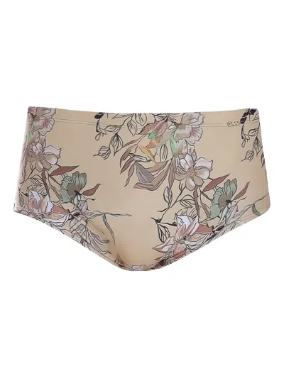 AMIR SLAMA FLORAL-PRINT SWIM BRIEFS