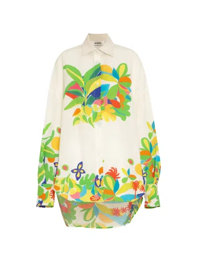 Amir Slama Floral Shirt In Neutral