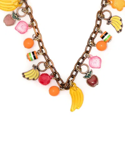 Amir Slama Fruit-charm Chain Necklace In Multicolour