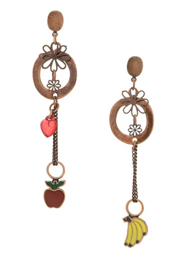 Amir Slama Fruit Earrings In Metallic
