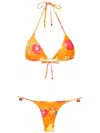 Amir Slama Fruit-print Two-piece Bikini Set In Orange