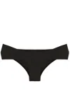 Amir Slama Gathered Low-waisted Bikini Bottoms In Black