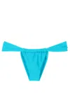 Amir Slama Gathered Low-waisted Bikini Bottoms In Blue