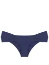 Amir Slama Gathered Low-waisted Bikini Bottoms In Blue