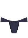 Amir Slama Gathered Low-waisted Bikini Bottoms In Blue
