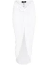 Amir Slama Gathered Skirt In White