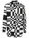 Amir Slama Hemd Mit Geometrischem Print In Black