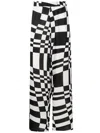 Amir Slama Gerade Hose Mit Geometrischem Print In Black