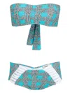 Amir Slama Graphic Print Bikini In Blue