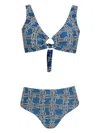 Amir Slama Graphic-print Bikini In Blue