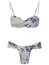 Amir Slama Graphic-print Bikini Set In Multicolour