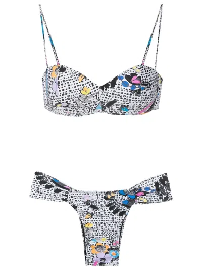 Amir Slama Graphic-print Bikini Set In Multicolour