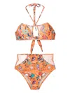 Amir Slama Bikini Mit Grafischem Print In Orange