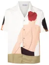Amir Slama Graphic-print Cotton Shirt In Neutrals