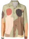 Amir Slama Graphic-print Long-sleeved Shirt In Green