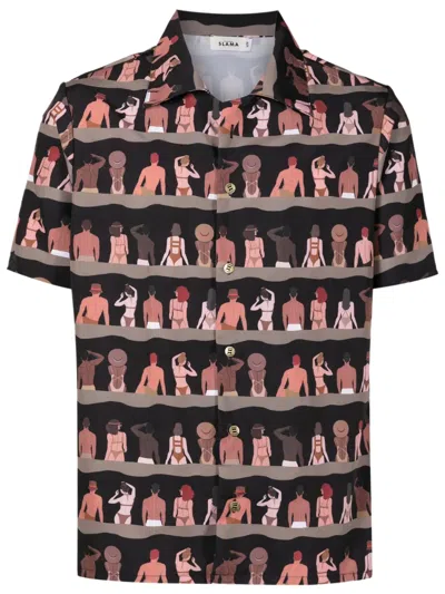 Amir Slama Graphic-print Shirt In Black