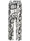 Amir Slama Graphic-print Straight-leg Trousers In Black