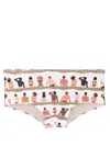 Amir Slama Graphic-print Swim Shorts In Neutrals