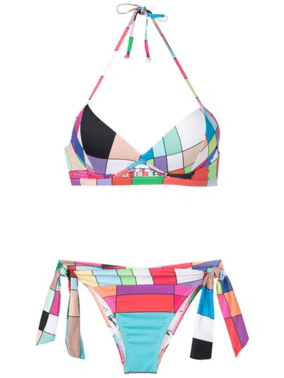 Amir Slama Bikini Mit Grafischem Print In Multicolour