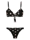 Amir Slama Graphic-print Underwire Bikini In Black