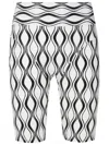 Amir Slama Gym Graphic-print Cut-out Shorts In White