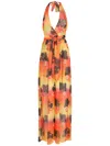 Amir Slama Halter Neck Jumpsuit In Orange