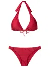 Amir Slama Halterneck Non-wired Bikini Set In Red