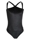 Amir Slama Halterneck Stretch Body In Black