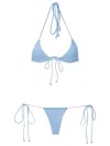 Amir Slama Halterneck Triangle Bikini In Blue