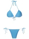 Amir Slama Halterneck Triangle Bikini In Blue
