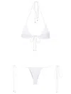 Amir Slama Halterneck Triangle Bikini In White