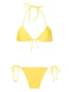 Amir Slama Halterneck Triangle Bikini In Yellow