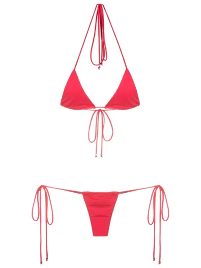Amir Slama Halterneck Two-piece Bikini In Red