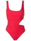 Amir Slama Hardware-detail Cut-out Swimsuit In Red