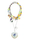 Amir Slama Heart-pendant Necklace In Silver