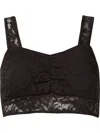 Amir Slama Lace-design T-shirt Bra In Black