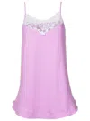 Amir Slama Lace-trim Camisole Nightdress In Purple