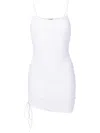 Amir Slama Lace-up Detail Mini Dress In Weiss
