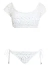 Amir Slama Layered Bikini Set In White