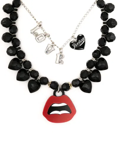 Amir Slama Halskette Im Layering-look In Black
