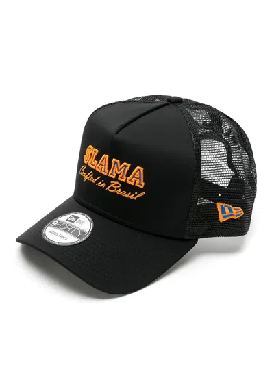 Amir Slama Logo-embroidered Baseball Cap In Black