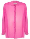 Amir Slama Long-sleeved Sheer Shirt In Pink