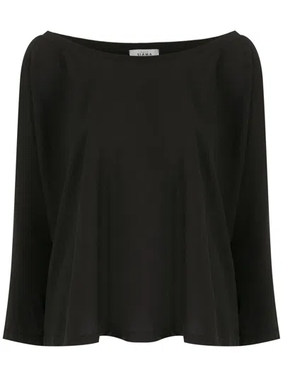 Amir Slama Long Sleeves Blouse In Black