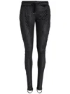 Amir Slama Lurex-detail Leggings In Black