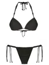 Amir Slama Macramé Detailing Bikini Bottoms In Black