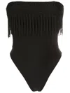 Amir Slama Badeanzug Mit Makramee In Black