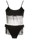 Amir Slama Bikini Mit Makramee-detail In Black